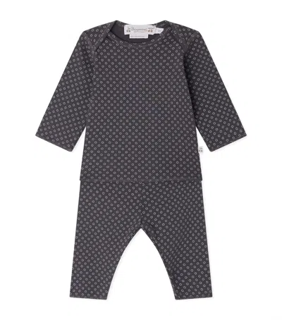 Bonpoint Kids' Organic Cotton Timi Top And Trousers Set In Black