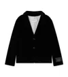 Bonpoint Logo-patch Button-fastening Blazer In Blue