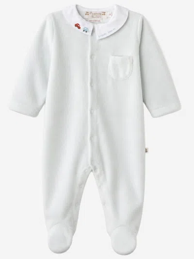 Bonpoint Organic Cotton-blend Bodysuit In White