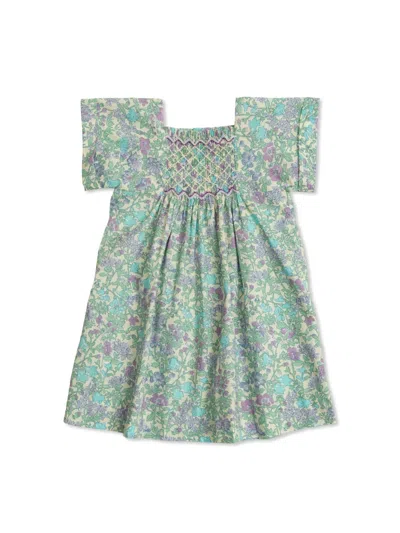 Bonpoint Mini Cotton Dress For Baby Girls In Multi