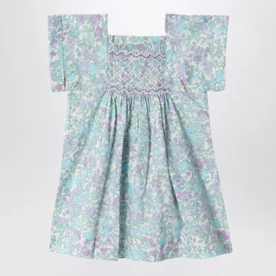 Bonpoint Pais Liberty Fabric Mini Dress In Blue