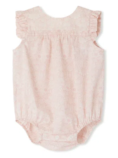 Bonpoint Babies' Florentina Floral-print Romper In Pink