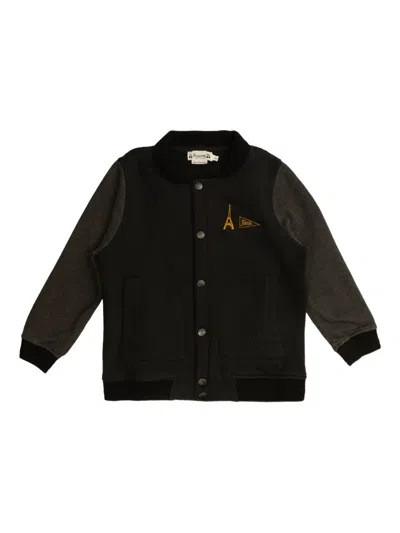 Bonpoint Panelled Bomber Jacket In Black