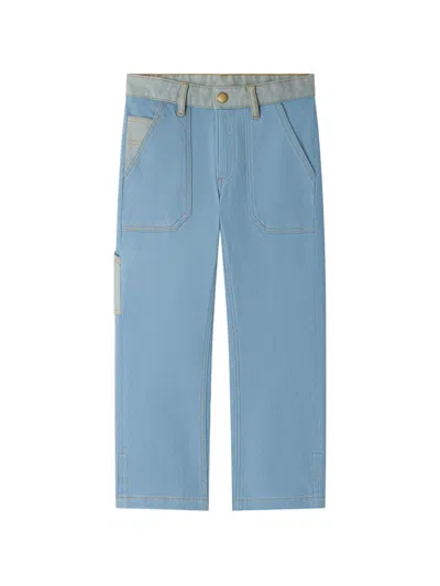 Bonpoint Kids' Panelled Gael Jeans In Blue