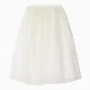 Bonpoint Panice Tulle Midi Skirt In White