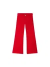 Bonpoint Junon Flared Corduroy Trousers In Red