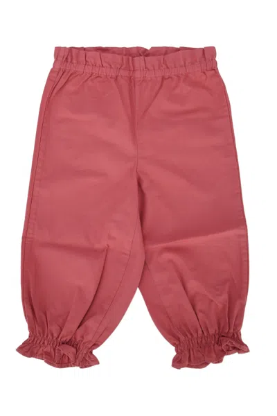 Bonpoint Lydille Kids Knit Pants In Organic Cotton In Pink