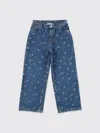 Bonpoint Cherry Embroidery Jeans In Blue