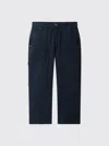 Bonpoint Ewann Navy Blue Cotton Trousers In Multi