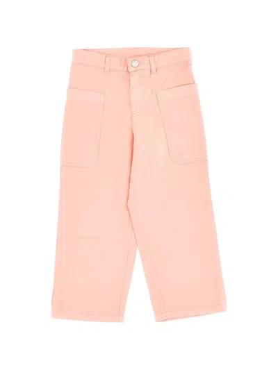 Bonpoint 'looping' Cotton Pants Kids In Pink