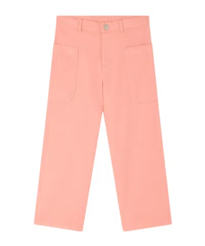 Bonpoint Patch-pocket Trousers In Pink