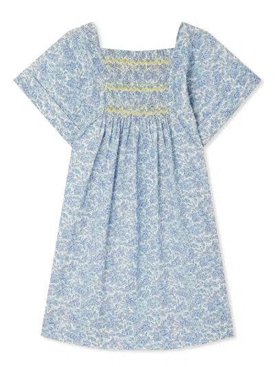 Bonpoint Kids' Paysanne Dress In Blue