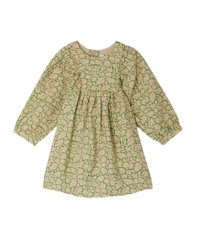 Bonpoint Pearl Button Dress In Nude