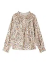 Bonpoint Petale Cotton Blouse In Multicolour