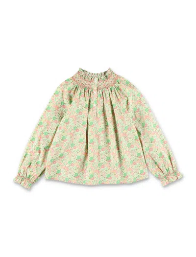 Bonpoint Kids'  Pétale Girls Blouse In Liberty Fabric In Multi