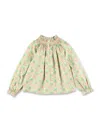 Bonpoint Pétale Girls Blouse In Liberty Fabric In Multi