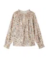 Bonpoint Petale Cotton Blouse In Nude
