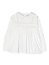 Bonpoint Peter Pan-collar Cotton Blouse In White
