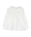 Bonpoint Peter Pan-collar Cotton Blouse In White