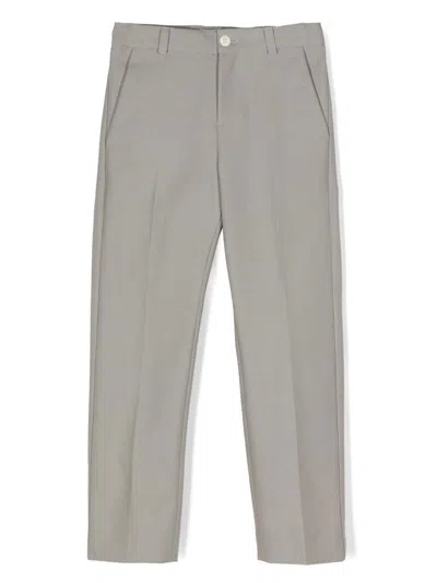 Bonpoint Kids' Peter Straight-leg Trousers In Grey