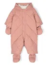Bonpoint Quilted Padded Romper In Pink