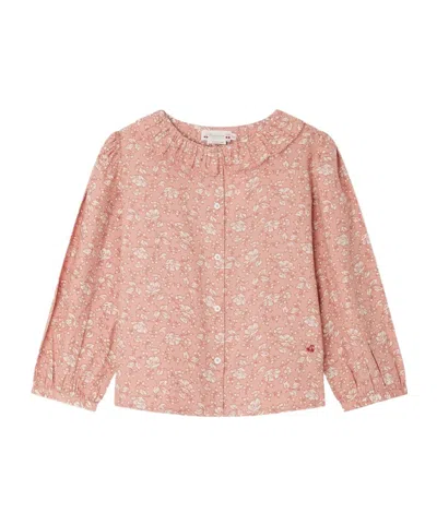 Bonpoint Pink Jamie Blouse With Floral Print In Multi