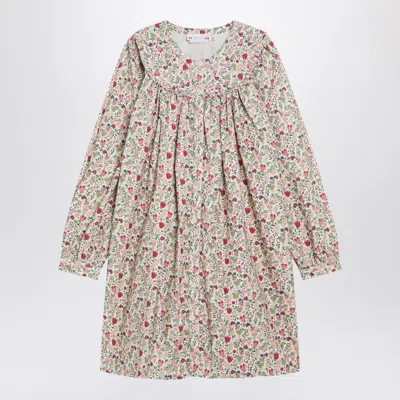 Bonpoint Pink Mavis Mini Dress With Floral Print In Multi