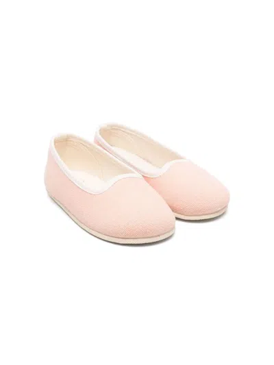 Bonpoint Kids' Ballerinas Aus Canvas In Pink