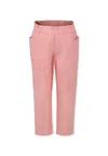 Bonpoint Pink Trousers For Girl With Cherries In Pink