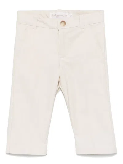 Bonpoint Babies' Pinstriped Trousers In Neutrals