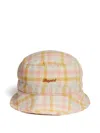 Bonpoint Piob Checked Hat In Brown