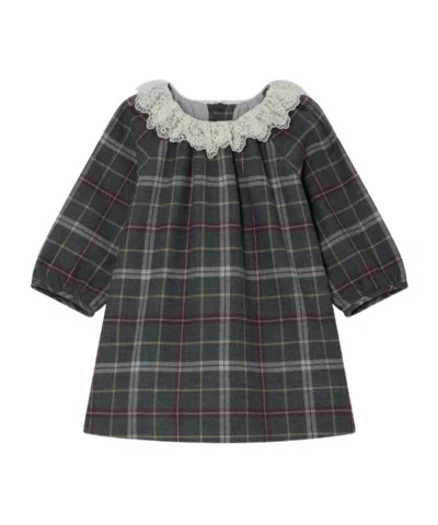 Bonpoint Plaid Dress In Black