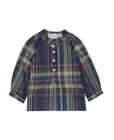 Bonpoint Plaid Shirt In Gray