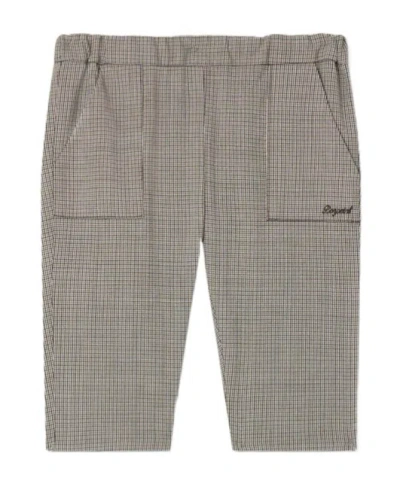 Bonpoint Plaid Trousers In Gray