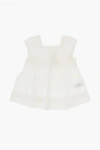 Bonpoint Pleated Cotton Flower Blouse