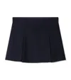 Bonpoint Pleated Wool Skirt In Blue
