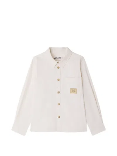 Bonpoint Kids' Pocket Striped Top In Neutral
