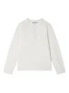 Bonpoint Pocketed Long-sleeved T-shirt In White