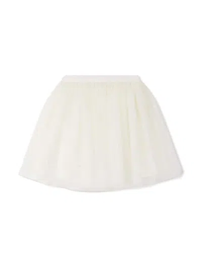 Bonpoint Kids' Tulle Tutu Skirt In White