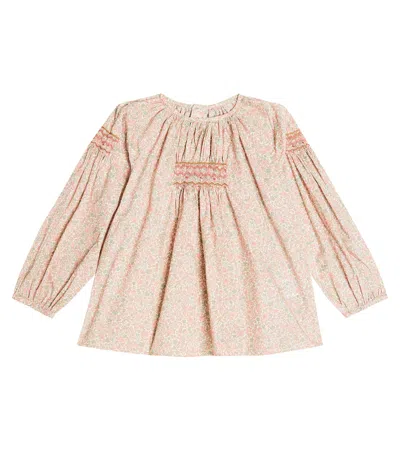 Bonpoint Kids' Poldie Cotton Blouse In Multicoloured