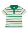 Bonpoint Edel Cotton Terry Polo Shirt In Trefle