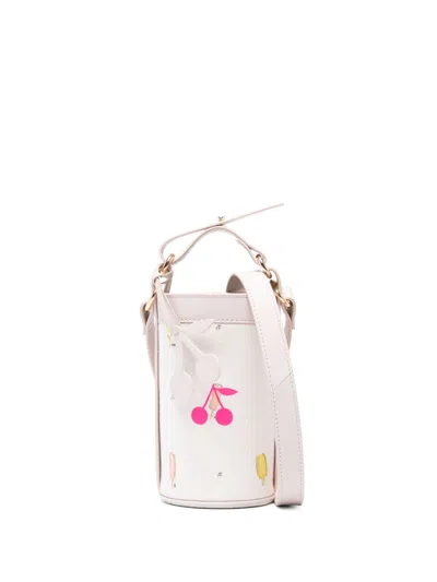 Bonpoint Kids' Printed Bucket Bag In White
