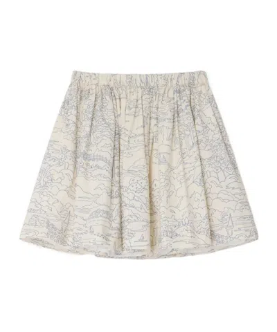 Bonpoint Kids' Printed Skirt In Neutral