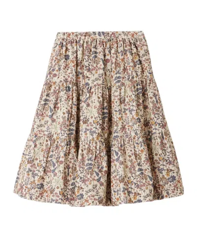 Bonpoint Kids' Printed Skirt In Nude