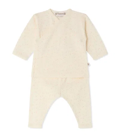 Bonpoint Kids'  Printed Top And Leggings Set In Brown