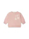 Bonpoint Almire Cherry-jacquard Jumper In Pink