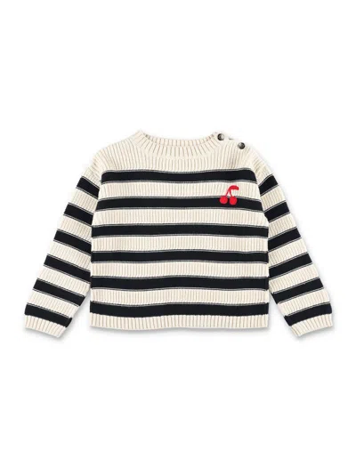 Bonpoint Kids' Pull Stripes In Rayures Marine