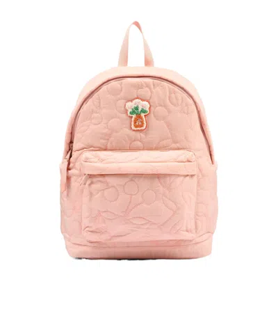 Bonpoint Quilted Floral-patch Backpack In Pink