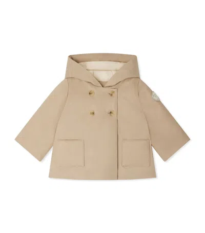 Bonpoint Kids' Quilted Hooded Jacket In Neutral
