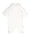 Bonpoint Baby Georgia Floral Cotton Jumpsuit In White